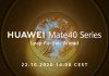 HUAWEI Mate 40 Series – Evento en directo aquí La serie Huawei Mate40 se anunciará el 22 de octubre
