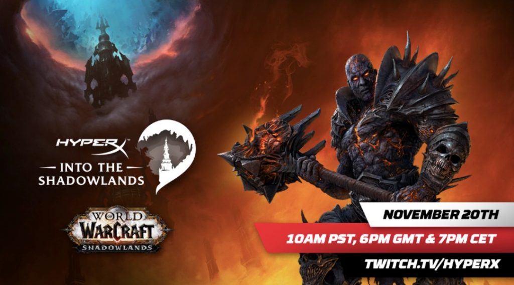 HyperX y Blizzard unidos con World of Warcraft Shadowlands