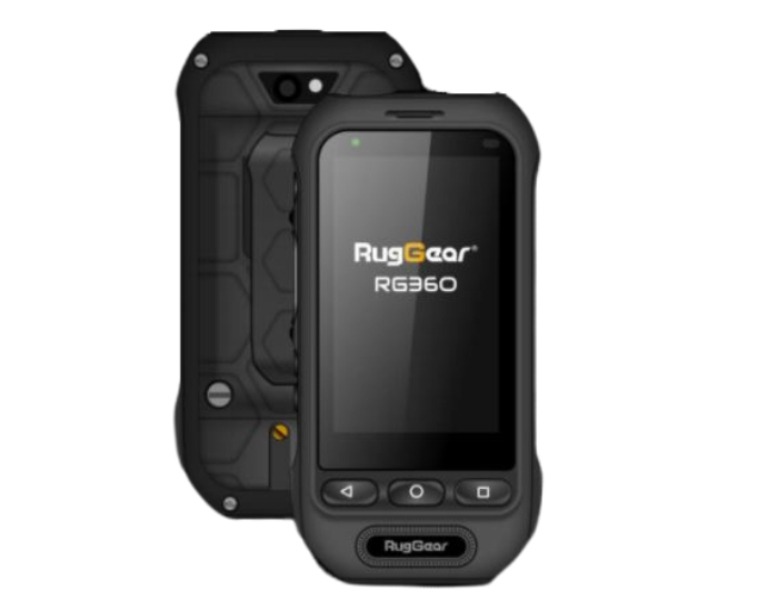 RugGear RG360 con botón PTT extra grande