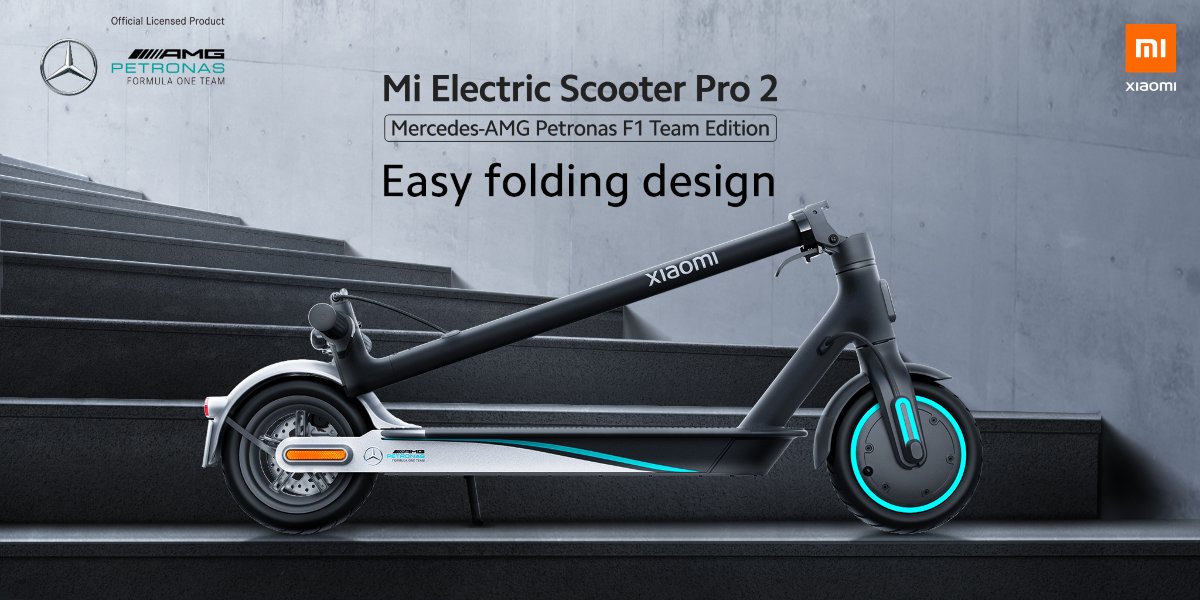 Mi Electric Scooter Pro 2 Mercedes-AMG Petronas F1 Team Edition_tecnolocura (4)