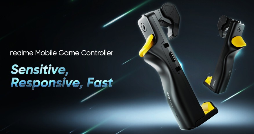 Realme Mobile Game Controller, Cooling Back Clip y Mobile Game Finger Sleeves
