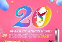 ADATA celebra su vigésimo aniversario y PREMIOS por 50.000$ ADATA celebra su vigésimo aniversario: 20 AÑOS