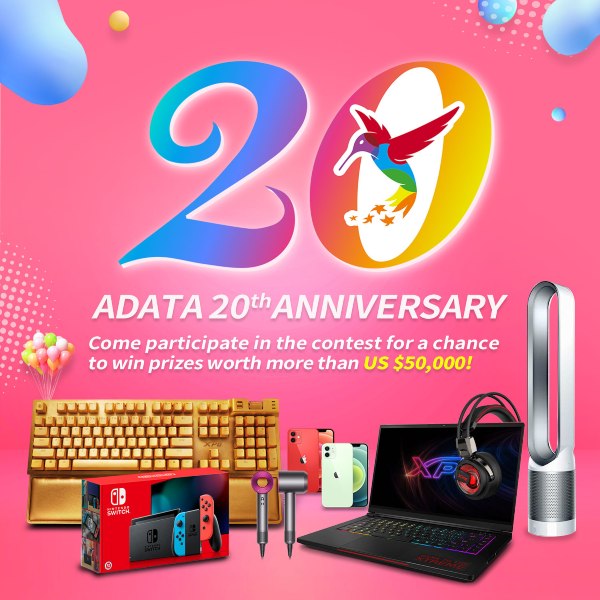 ADATA celebra su vigésimo aniversario: 20 AÑOS