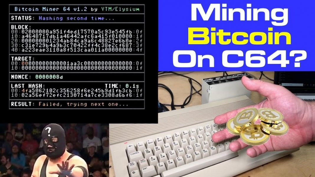 Commodore 64 modificado para minar Bitcoin