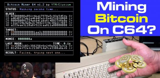 Commodore 64 modificado para minar Bitcoin