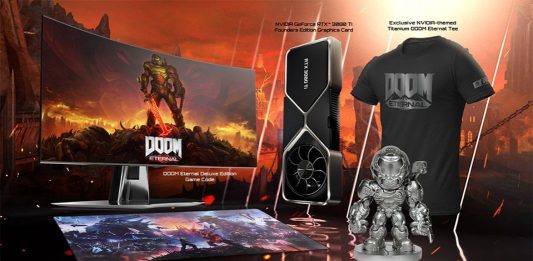 Edición Limitada GeForce RTX 3080 Ti DOOM Eternal Demon Slayer ya disponible