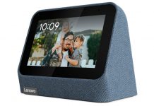 Lenovo Smart Clock 2 con pantalla táctil y base de carga inalámbrica