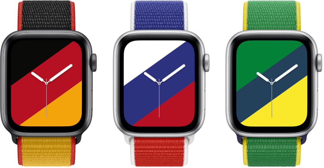 Colección internacional de edición limitada del Apple Watch: pulseras y watchfaces