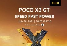 POCO X3 GT 5G se anunciará el 28 de julio