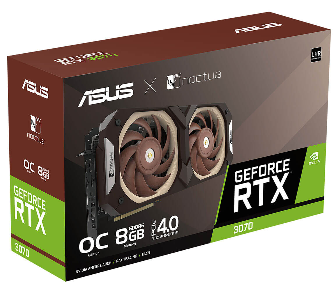 ¿La tarjeta gráfica con la mejor disipación de calor? ASUS GeForce RTX 3070 Noctua Edition