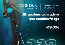 Conga Rockstar 1500 series, se amplía la gama de aspiradores verticales