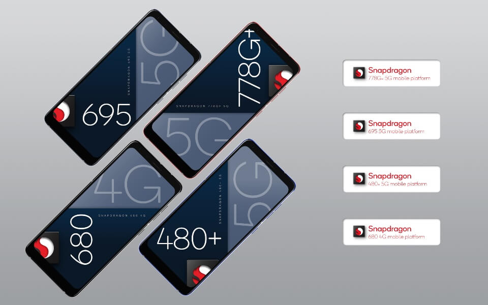 Snapdragon 778G Plus 5G, 695 5G, 480 Plus 5G y 680 4G presentados
