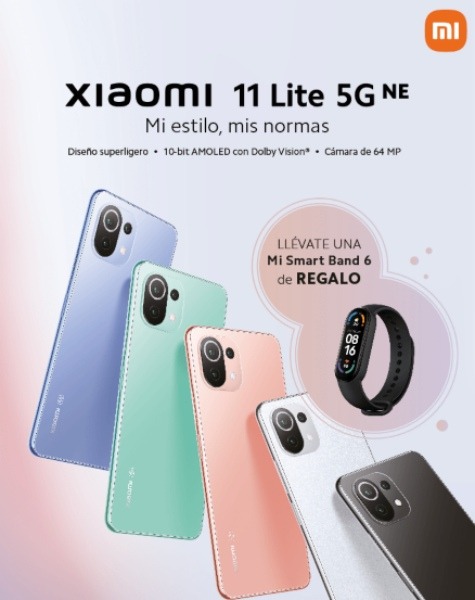 Xiaomi 11 Lite 5G NE, el smartphone 5G más ligero llega con REGALO