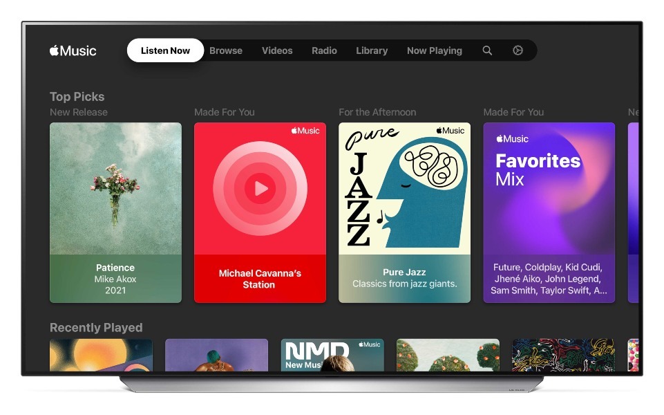 LG lanza Apple Music en sus televisores Smart TV