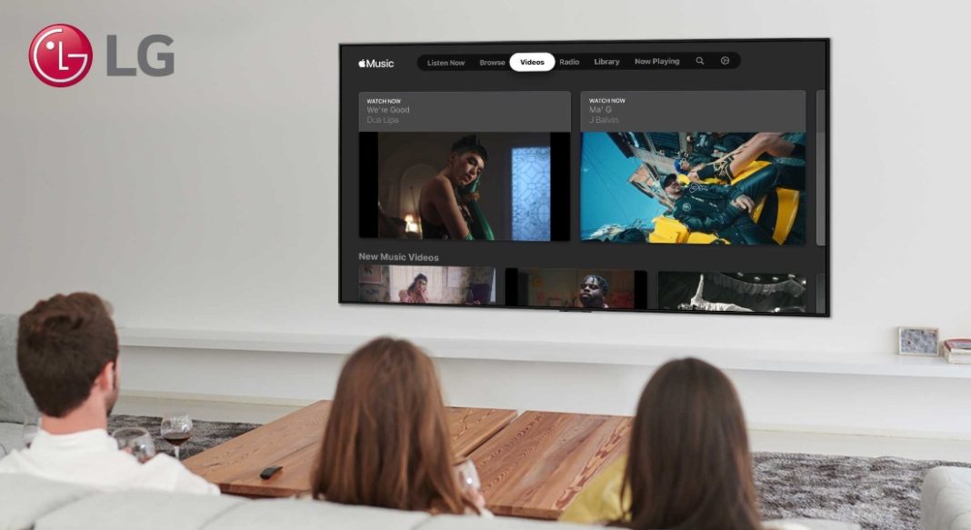 LG lanza Apple Music en sus televisores Smart TV