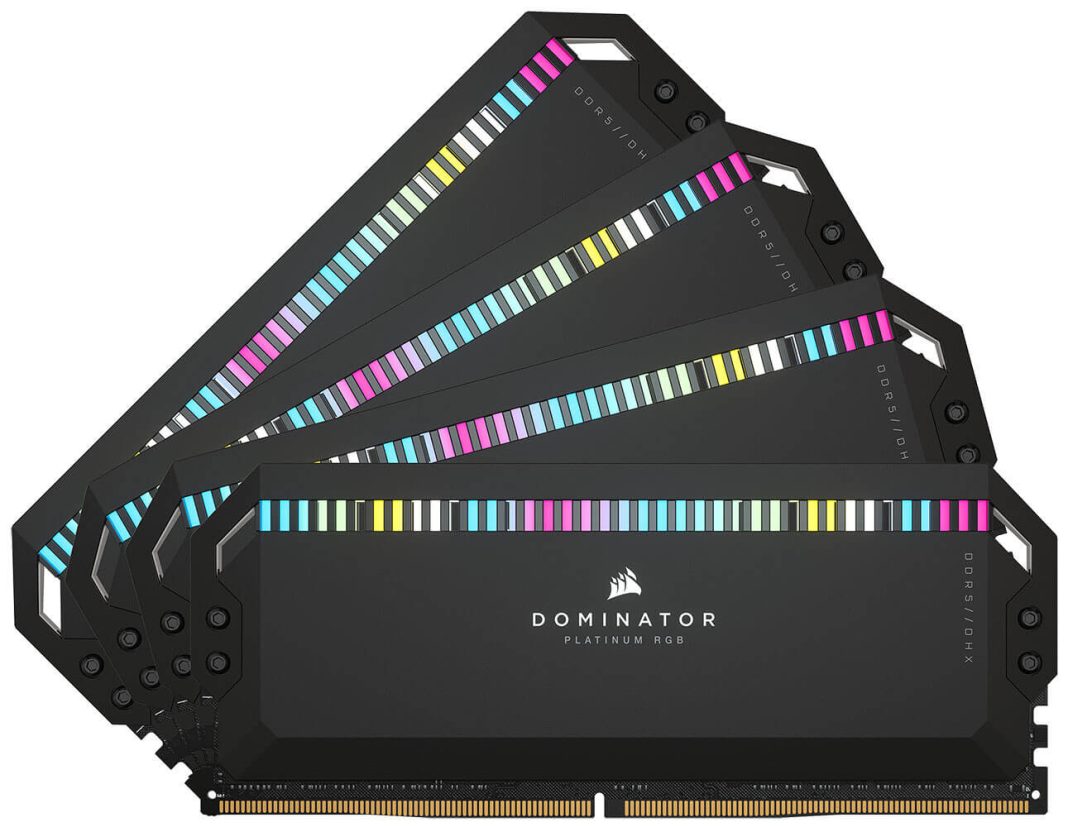La memoria CORSAIR DOMINATOR PLATINUM RGB DDR5 alcanza los 6400 MHz