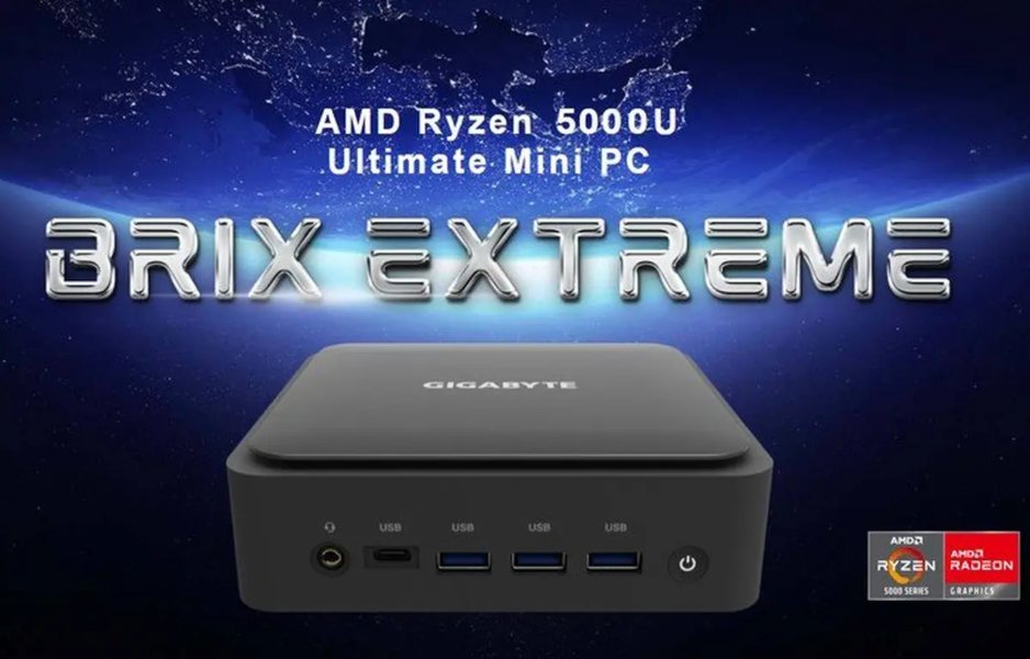 Gigabyte lanza el Mini PC BRIX Extreme con AMD Ryzen 5000U