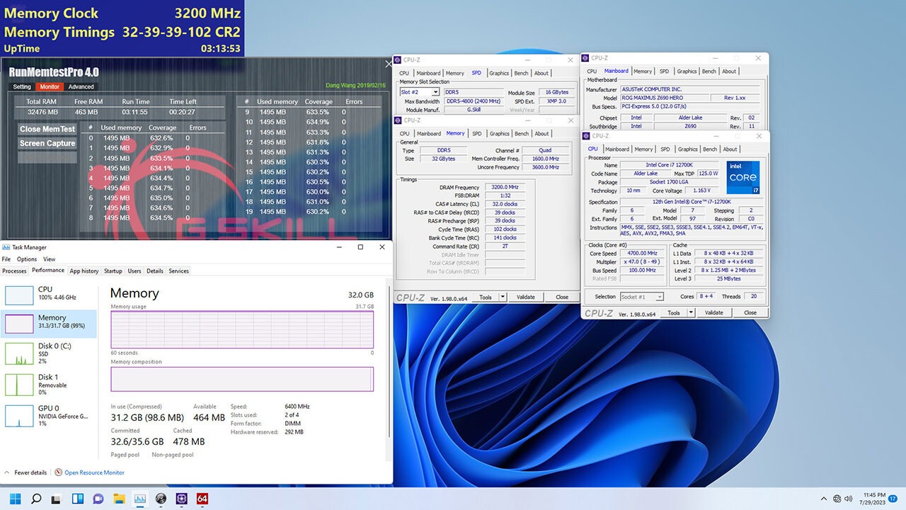 G.SKILL lanza el kit de memoria DDR5-6400 CL32 de latencia extremadamente baja