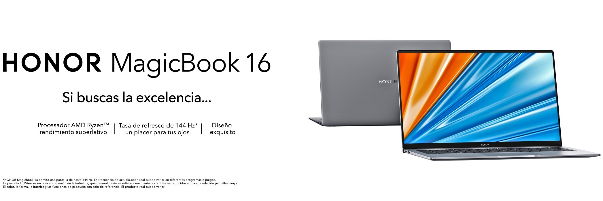 HONOR MagicBook 16, nuevo portátil con productividad inigualable y diseño premium