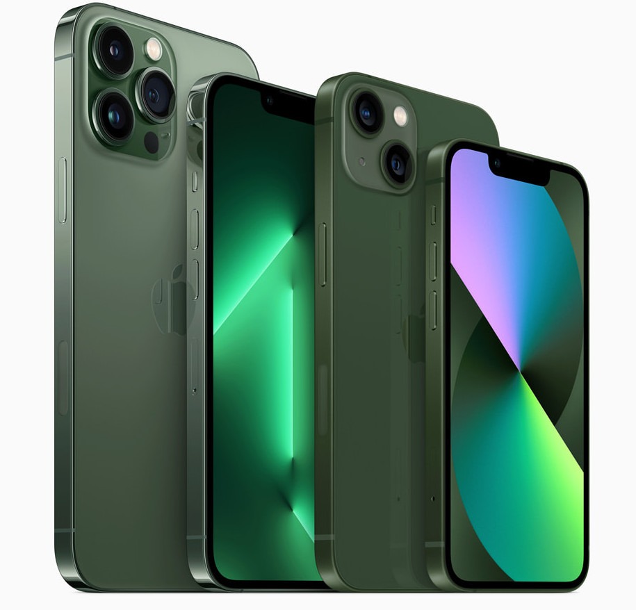 iPhone 13 y iPhone 13 Pro ahora en nuevo y elegante color verde