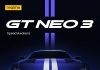 realme GT NEO 3 bate un nuevo récord de carga en los test de DXOMARK realme GT NEO 3 se presentará con un diseño inspirado en los coches de carreras