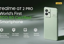 realme GT 2 Pro recibe la certificación de sostenibilidad TCO 9.0 realme GT 2 Pro recibe la certificación de sostenibilidad TCO 9.0.