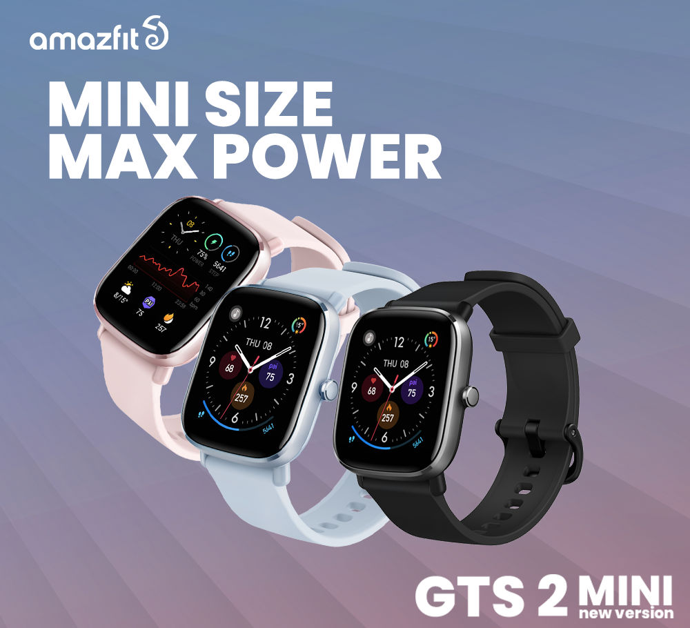Amazfit GTS 2 Mini nueva versión ➡️ Lanzado a precio ultra económico
