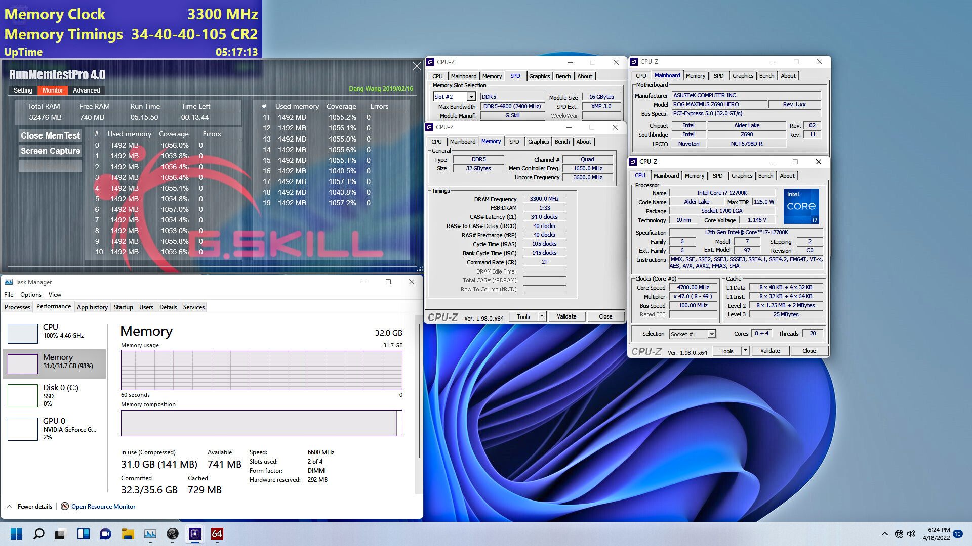 G.SKILL DDR5-6600 CL34 de latencia ultrabaja
