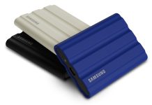 Samsung T7 Shield el SSD portátil rugerizado resistente a caídas, agua y polvo Samsung T7 Shield el SSD portátil rugerizado resistente a caídas, agua y polvo