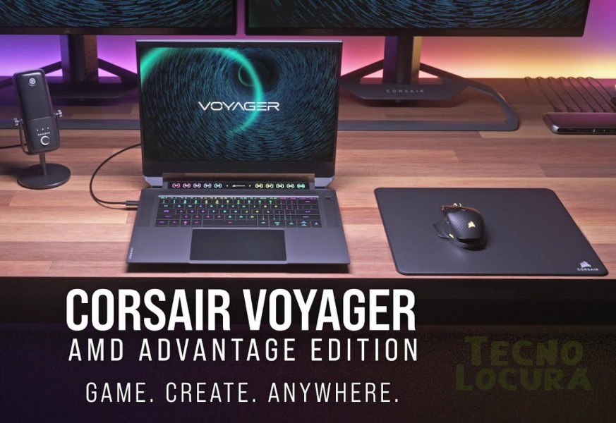 CORSAIR VOYAGER a1600 AMD Advantage Edition, el primer PORTÁTIL para juegos y streaming de la marca