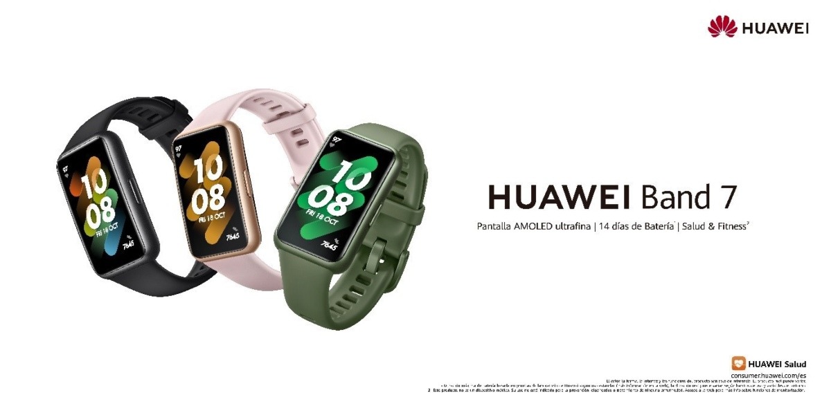 HUAWEI Band 7, la SmartBand más fina de la marca, lanzada oficialmente