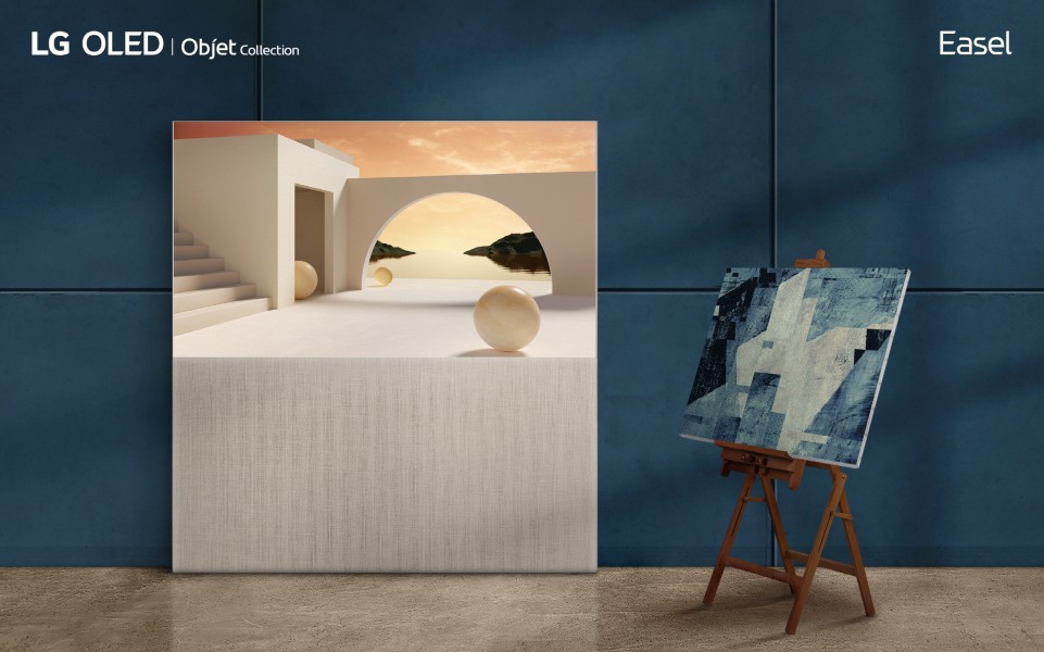 LG OLED OBJET, Easel y Posé mostrados en la Milán Design Week