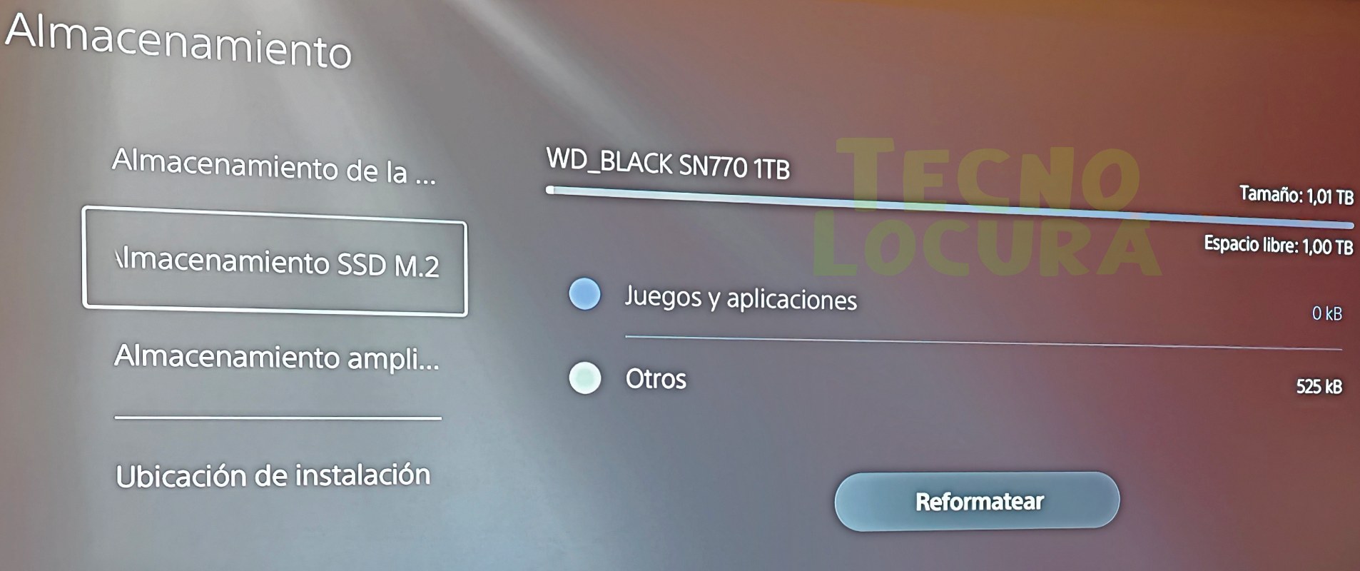 WD_BLACK SN770 PRUEBAS TECNOLOCURA PS5