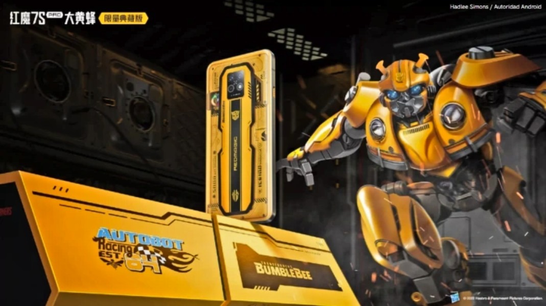 Red Magic 7S Pro Transformers Gold Steel Hornet Limited Edition for Bumblebee