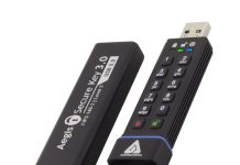 Apricorn Aegis Secure Key 3 de 2 TB con cifrado nivel 3. La primera unidad flash de este tamaño Apricorn Aegis Secure Key 3