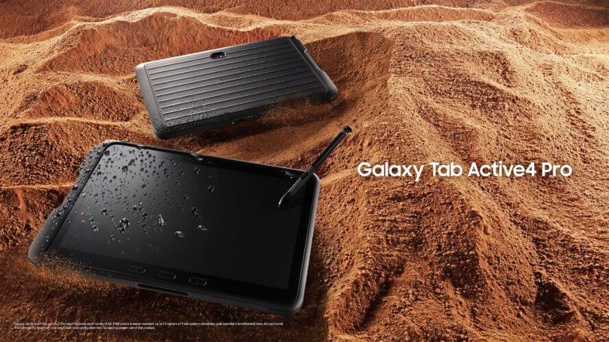 Galaxy Tab Active4 Pro, tablet robusta con resistencia militar para el trabajo móvil