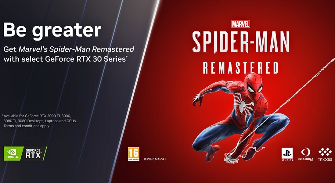 Spider-Man Remastered GRATIS con las GeForce RTX