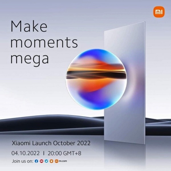 Xiaomi 12T Serie se lanzará el 4 de octubre
