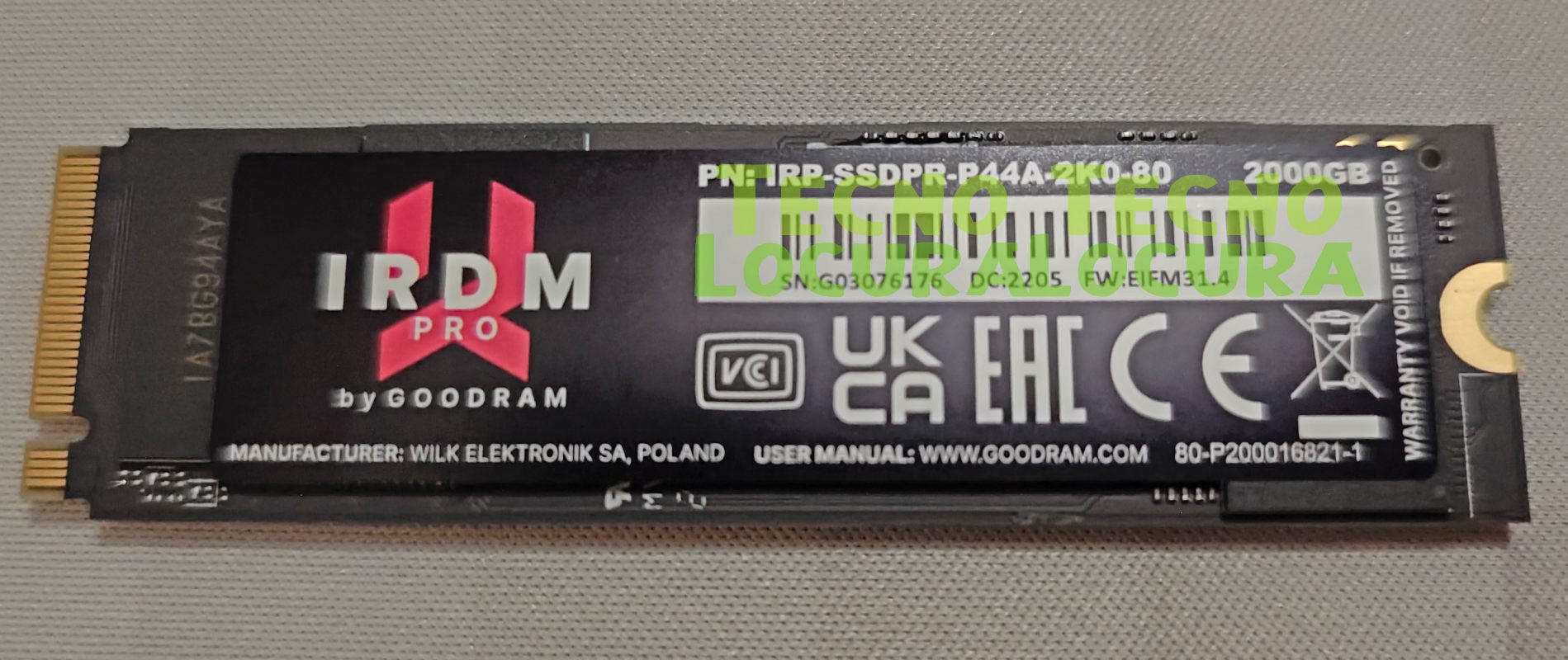 IRDM PRO 2TB M.2 SSD review TECNOLOCURA