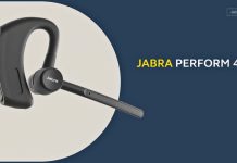 Jabra Perform 45 con botón Push-to-talk (PTT), conectados desde cualquier lugar Jabra Perform 45
