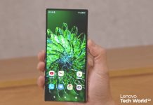 Lenovo smartphone enrollable mostrado en el Tech World 2022