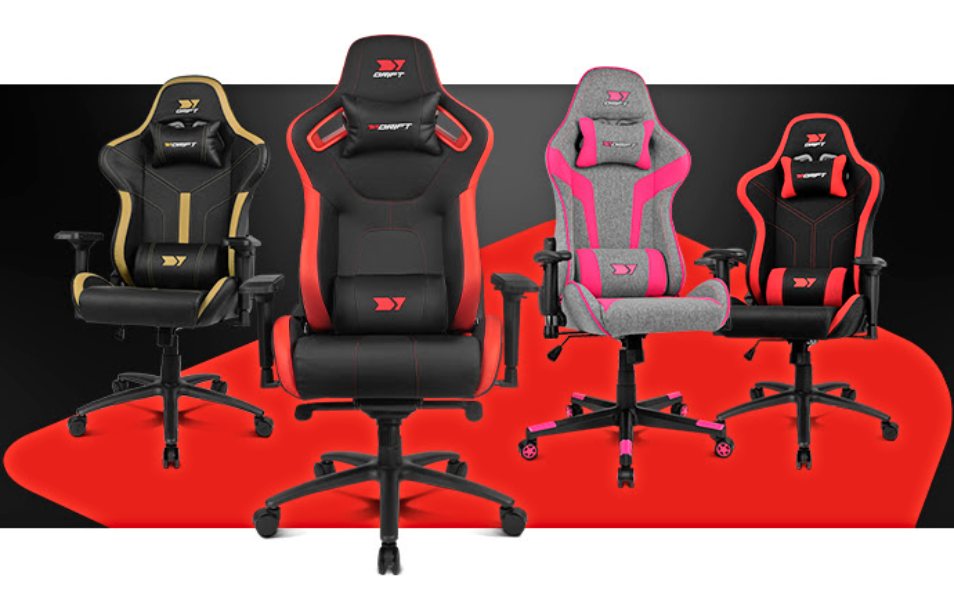 Drift DR600, DR350, DR110 y DR90, las nuevas sillas gaming innovadoras