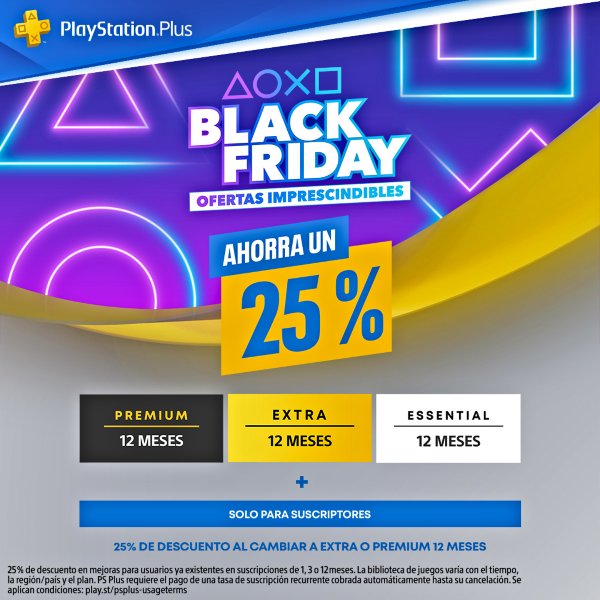 Ofertas de PlayStation Plus para Black Friday 2022