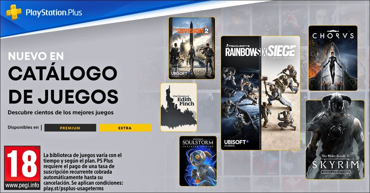 PlayStation Plus para el mes de noviembre: Catálogo de juegos y catálogo de clásicos