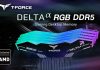 T-FORCE DELTAα RGB DDR5 especialmente diseñadas para Ryzen 7000 (AMD EXPO) T-FORCE DELTAα RGB DDR5