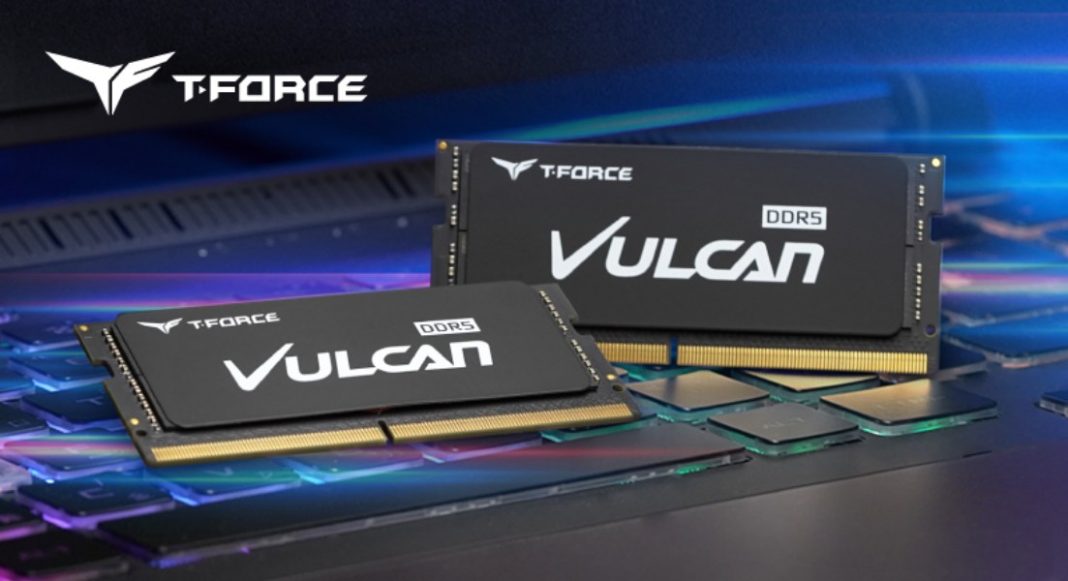 T-FORCE VULCAN SO-DIMM DDR5, la memoria RAM definitiva para portátiles gaming
