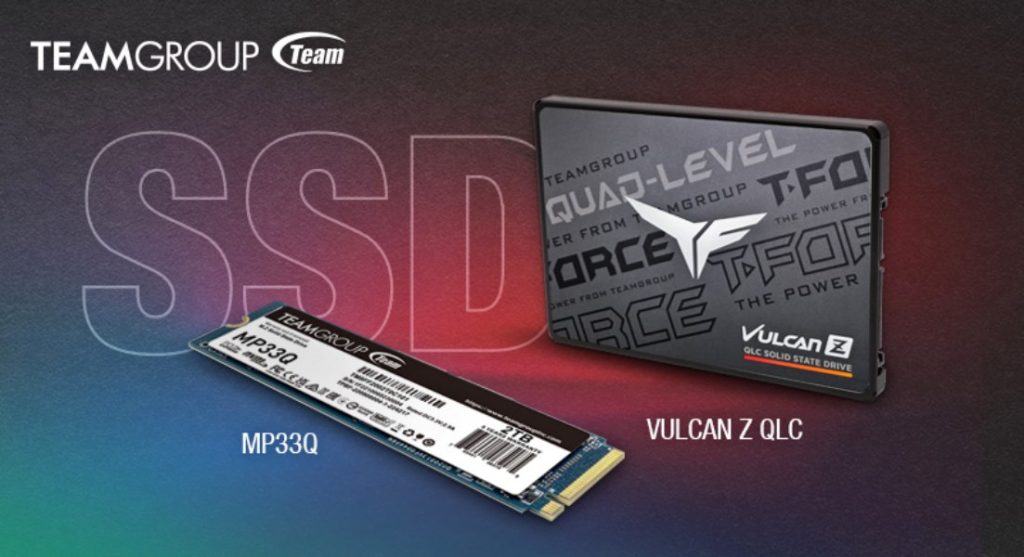 TEAMGROUP MP33Q M.2 PCIe SSD y T-FORCE VULCAN Z QLC SSD