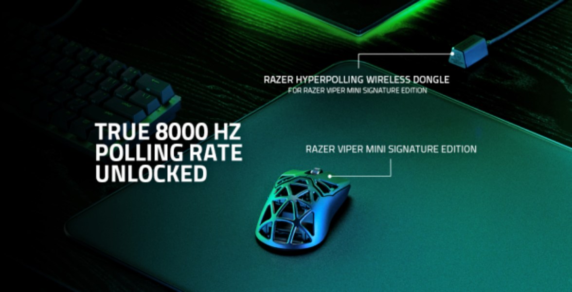 La primera tasa de sondeo real 8000 Hz: Razer Viper Mini Signature Edition