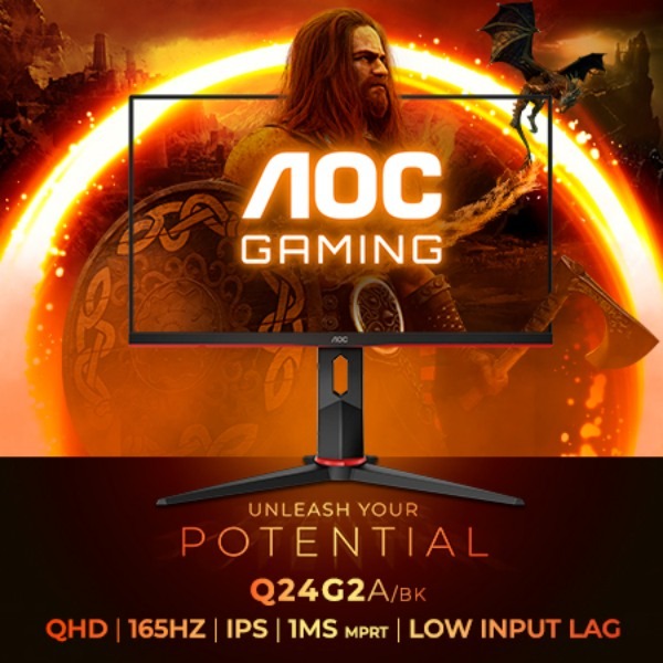 AOC GAMING Q24G2A/BK: Impresionante rendimiento gaming en formato reducido
