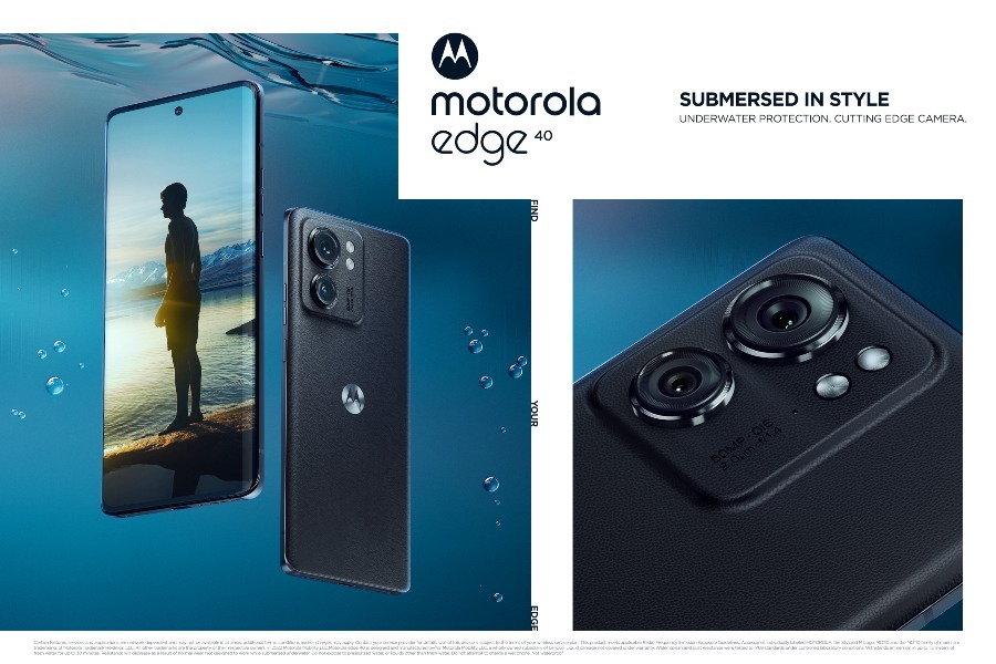 Motorola edge 40, un smartphone sumergido en estilo